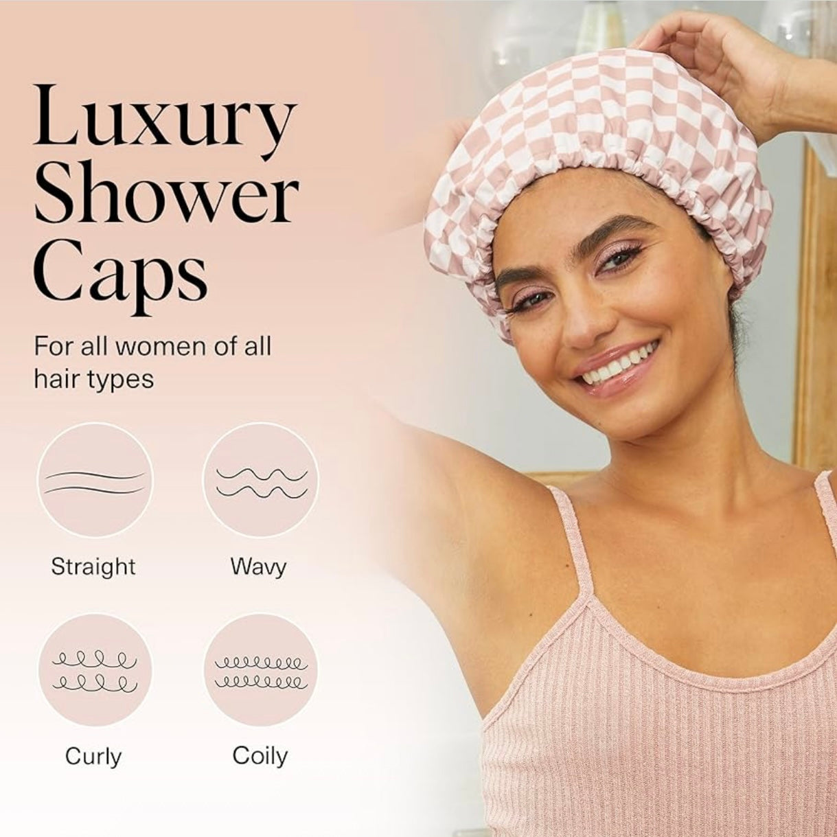 GLOWELE™ – The Stress-Free Shower Cap